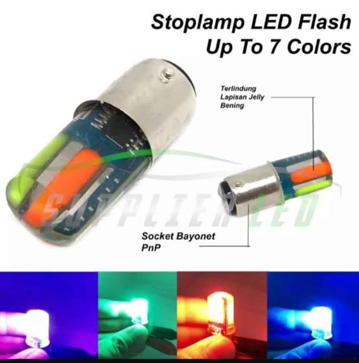 LED Backlight Bulb 6 Functions 4 Colors Perfect for bikes CD 70 CG 125 Cars and Jeeps