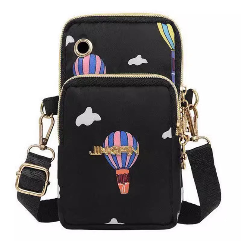 Vertical Mobile Phone Bag Nylon Small Cloth Bag Single Shoulder