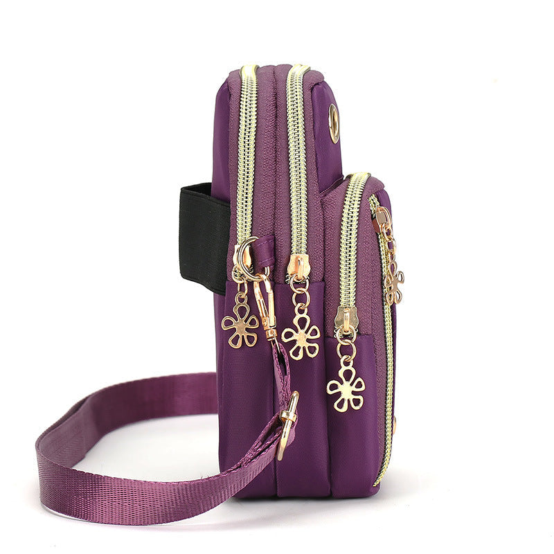 Vertical Mobile Phone Bag Nylon Small Cloth Bag Single Shoulder