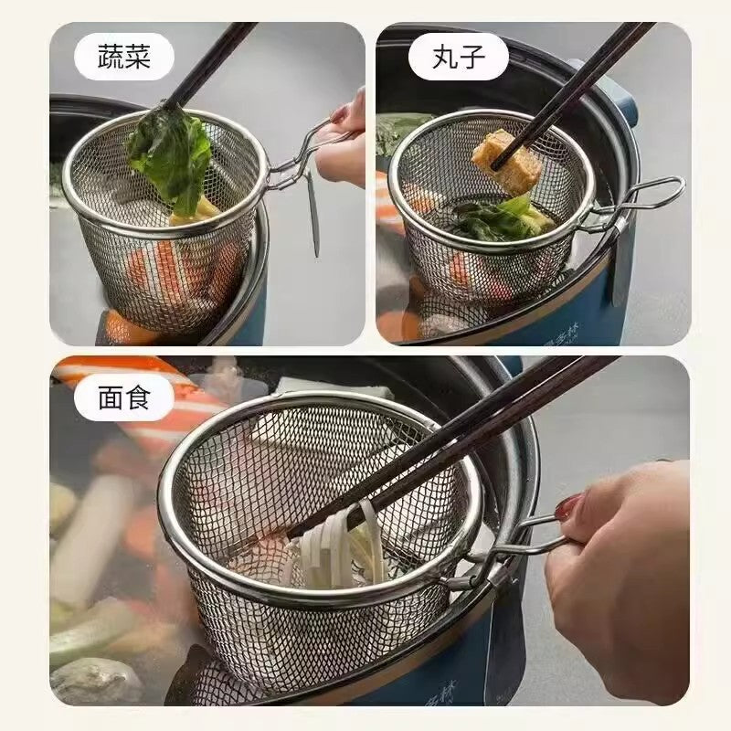 Hot pot special colander fine mesh household with hook powder strainer