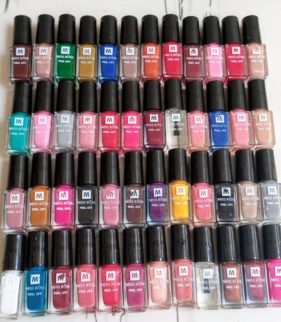BUNDLE OF 12 - PEEL OFF NAIL PAINTS-POLISH
